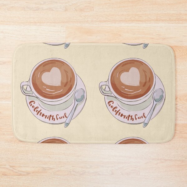 Item preview, Coffee lover heart latte goldsmith fuel cute cup designed and sold by MetalicBabe.