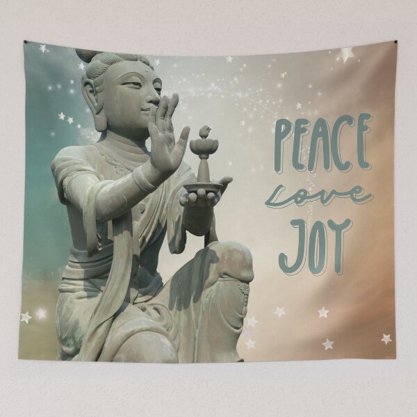 Item preview, Buddhist Peace, Love & Joy designed and sold by Edenglow Prints & Peculiars.