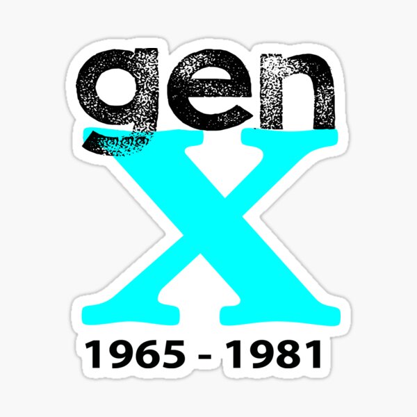 Item preview, GENERATION X, GEN X, 1965 TO 1981, INDEPENDENT, LATCH KEY KIDS designed and sold by fubaglady.