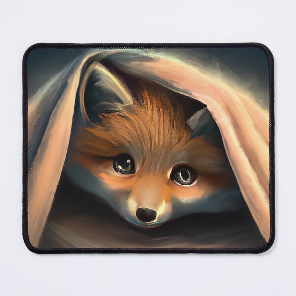 Item preview, Fox hiding under the bed sheets designed and sold by phillipbooth.