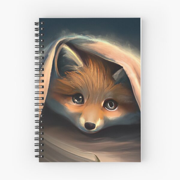 Item preview, Fox hiding under the bed sheets designed and sold by phillipbooth.