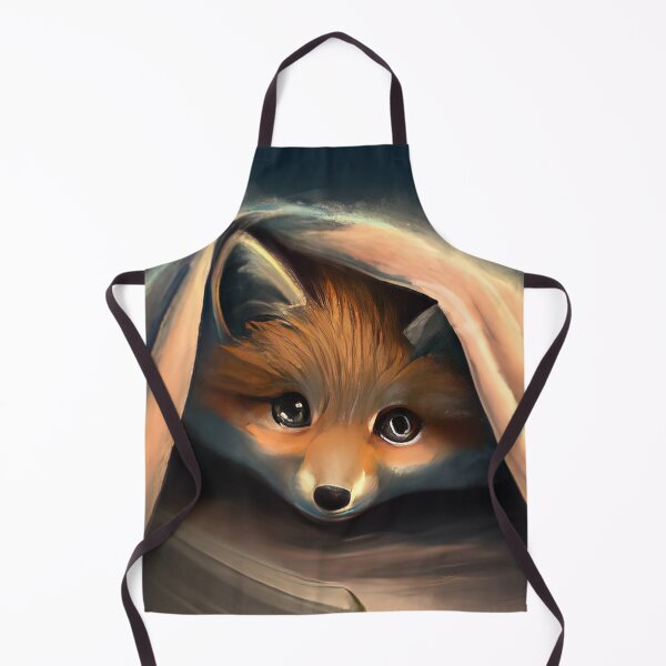 Item preview, Fox hiding under the bed sheets designed and sold by phillipbooth.