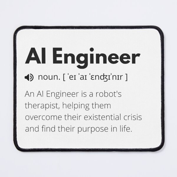 Item preview, Funny AI Engineer Definition designed and sold by Funny Definition.
