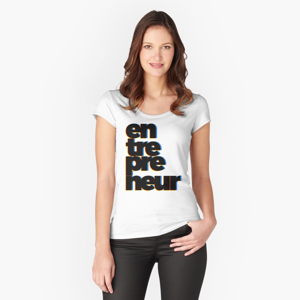 Item preview, Fitted Scoop T-Shirt designed and sold by kloiks.