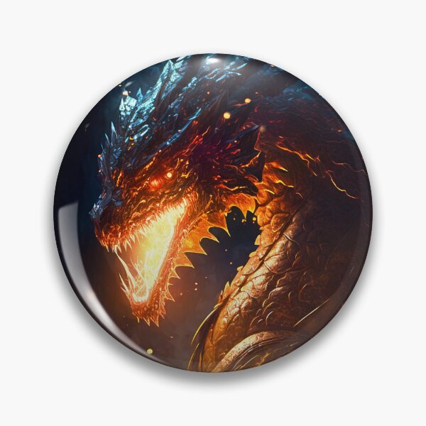Item preview, Fierce Inferno A High-Detail Dragon Breathing Fire designed and sold by oanaunciuleanu.
