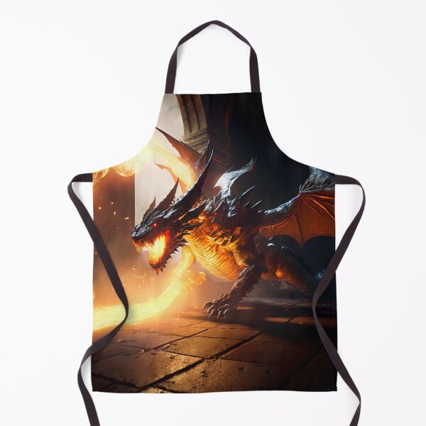 Item preview, Fierce Inferno A High-Detail Dragon Breathing Fire designed and sold by oanaunciuleanu.