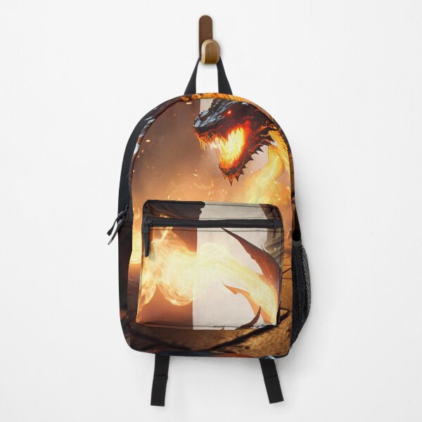 Item preview, Fierce Inferno A High-Detail Dragon Breathing Fire designed and sold by oanaunciuleanu.
