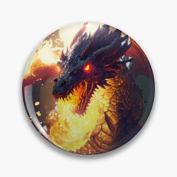 Item preview, Fierce Inferno A High-Detail Dragon Breathing Fire designed and sold by oanaunciuleanu.