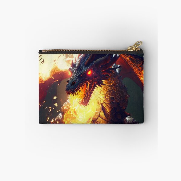 Item preview, Fierce Inferno A High-Detail Dragon Breathing Fire designed and sold by oanaunciuleanu.