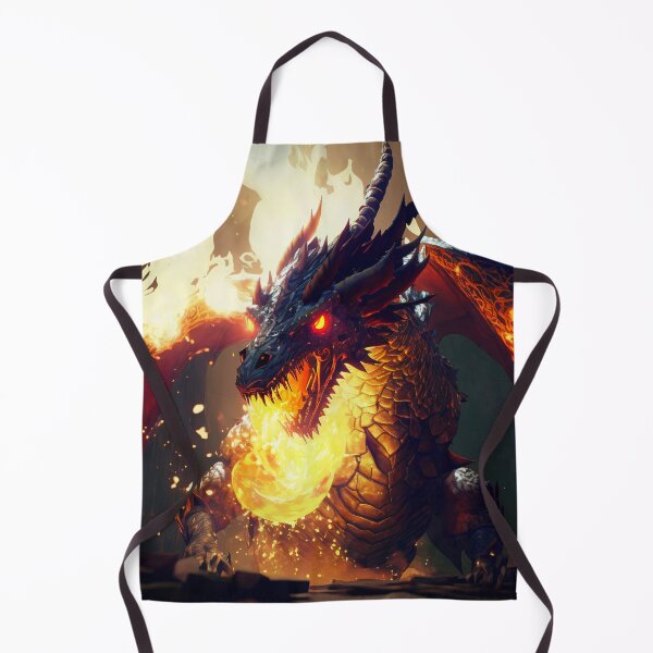 Item preview, Fierce Inferno A High-Detail Dragon Breathing Fire designed and sold by oanaunciuleanu.