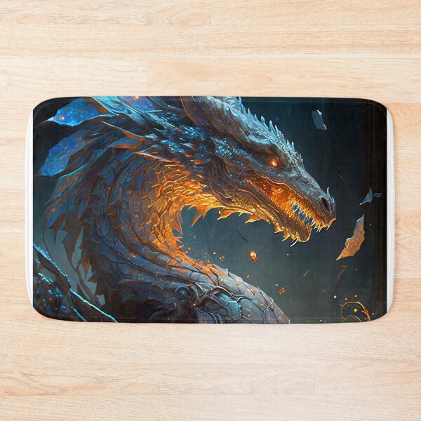 Item preview, Fierce Inferno A High-Detail Dragon Breathing Fire designed and sold by oanaunciuleanu.