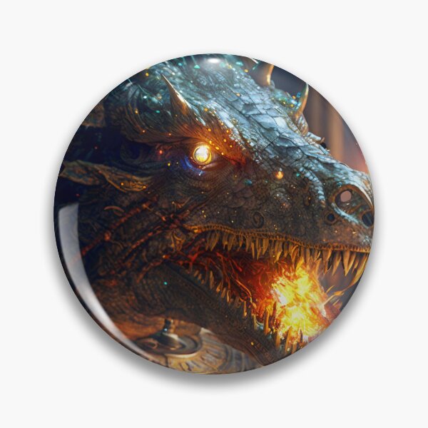 Item preview, Fierce Inferno A High-Detail Dragon Breathing Fire designed and sold by oanaunciuleanu.