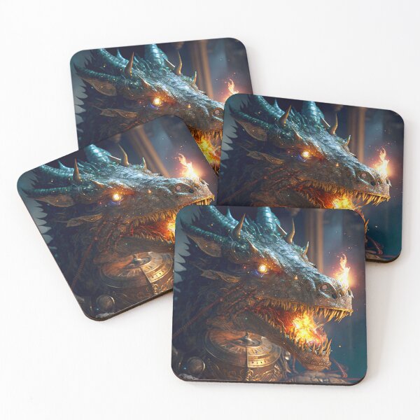 Item preview, Fierce Inferno A High-Detail Dragon Breathing Fire designed and sold by oanaunciuleanu.