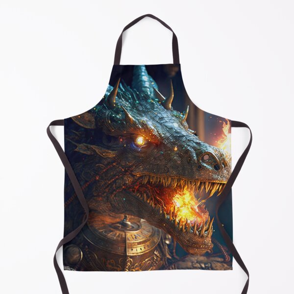 Item preview, Fierce Inferno A High-Detail Dragon Breathing Fire designed and sold by oanaunciuleanu.