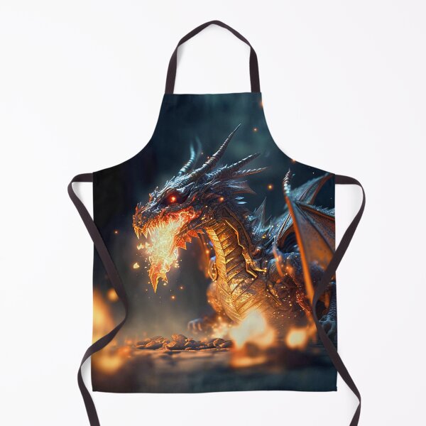 Item preview, Fierce Inferno A High-Detail Dragon Breathing Fire designed and sold by oanaunciuleanu.