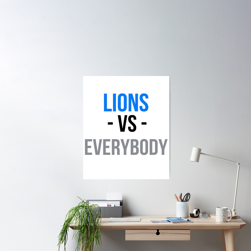 Detroit vs Everybody  Detroit vs everybody, Detroit lions football, Lion  memes