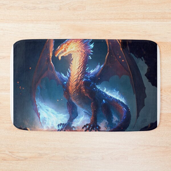 Item preview, Fierce Inferno A High-Detail Dragon Breathing Fire designed and sold by oanaunciuleanu.