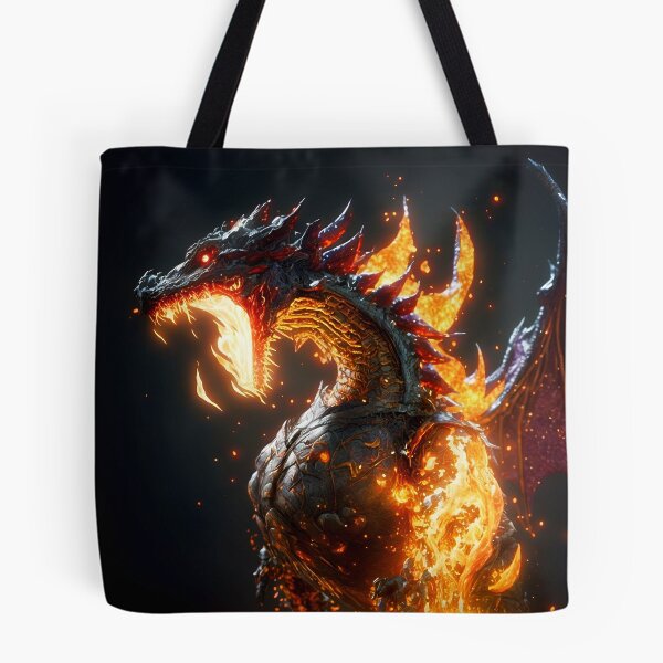 Item preview, Fierce Inferno A High-Detail Dragon Breathing Fire designed and sold by oanaunciuleanu.