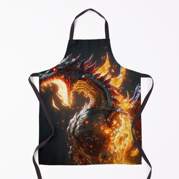 Item preview, Fierce Inferno A High-Detail Dragon Breathing Fire designed and sold by oanaunciuleanu.