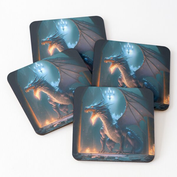 Item preview, Fierce Inferno A High-Detail Dragon Breathing Fire designed and sold by oanaunciuleanu.
