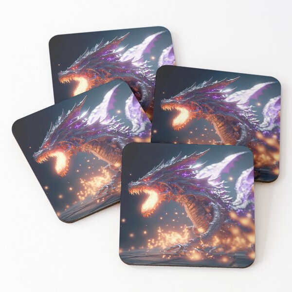 Item preview, Fierce Inferno A High-Detail Dragon Breathing Fire designed and sold by oanaunciuleanu.