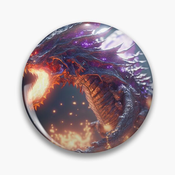 Item preview, Fierce Inferno A High-Detail Dragon Breathing Fire designed and sold by oanaunciuleanu.