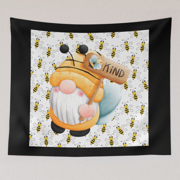 Item preview,  Gnome and bees designed and sold by therapymama.
