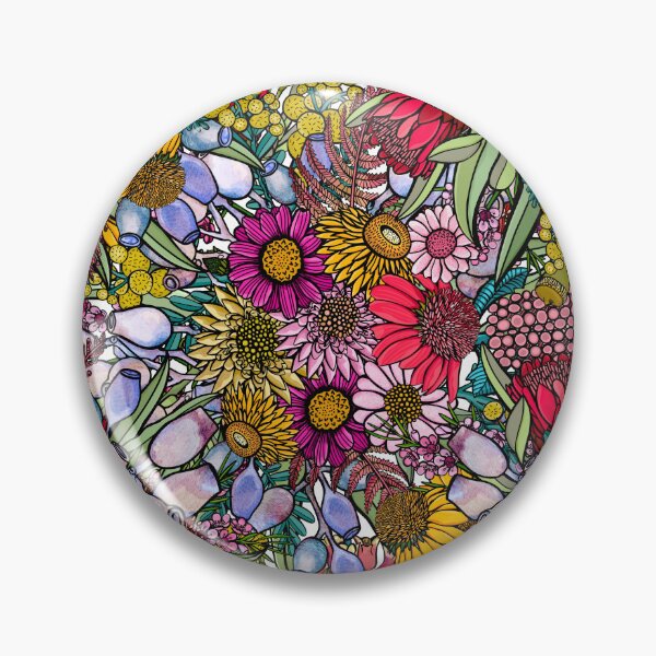 Item preview, Australian Summer Wildflower Garden Pattern designed and sold by Sketchbook Designs.