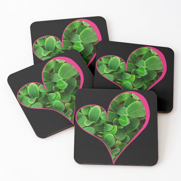 Item preview, Elegant heart-Shaped Microgreen Art designed and sold by Minnie3d.