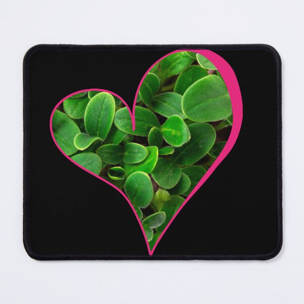 Item preview, Elegant heart-Shaped Microgreen Art designed and sold by Minnie3d.