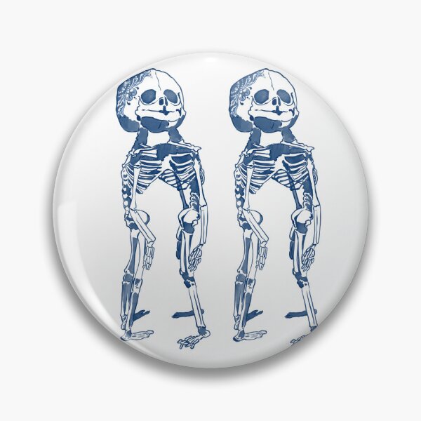 Item preview, Delft Blue Skeleton Twins designed and sold by fuzzytooth.
