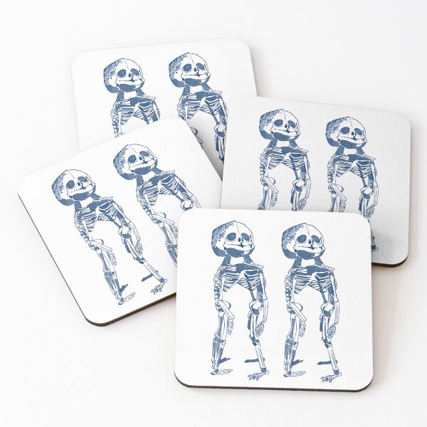 Item preview, Delft Blue Skeleton Twins designed and sold by fuzzytooth.