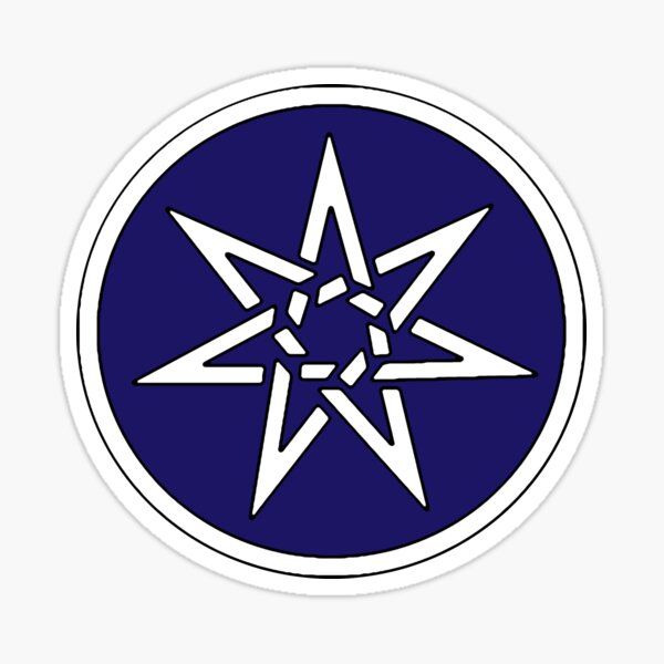 The Seven Symbol [blue] Sticker