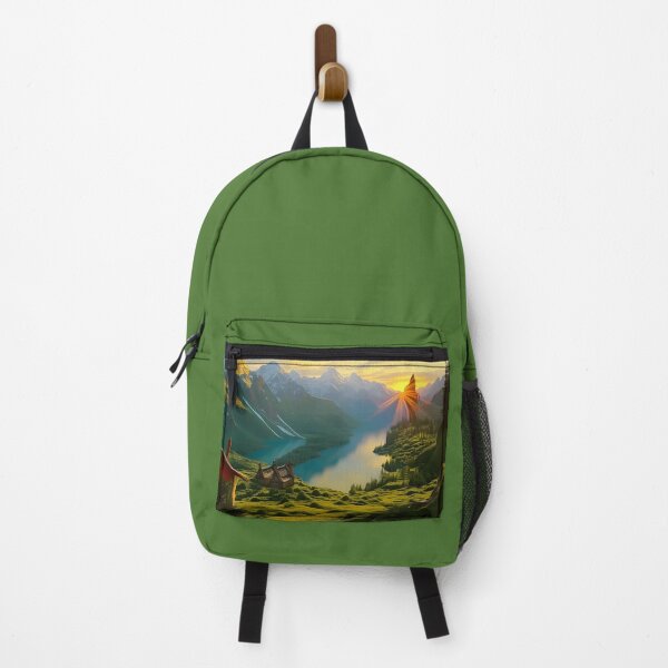 Item preview, Fantasy Mountains and a Sparkling Lake designed and sold by DreamyEscapism.