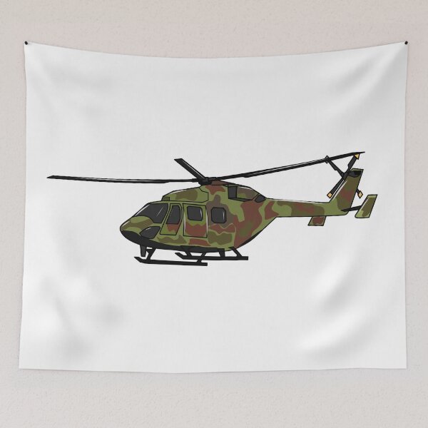 Item preview, Army helicopter cartoon illustration  designed and sold by Misscartoon.