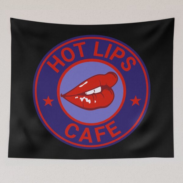 Item preview, Hot Lips Sexy Cafe Coffee Shop & Bakery Blue Variant designed and sold by DreamSwiftly.