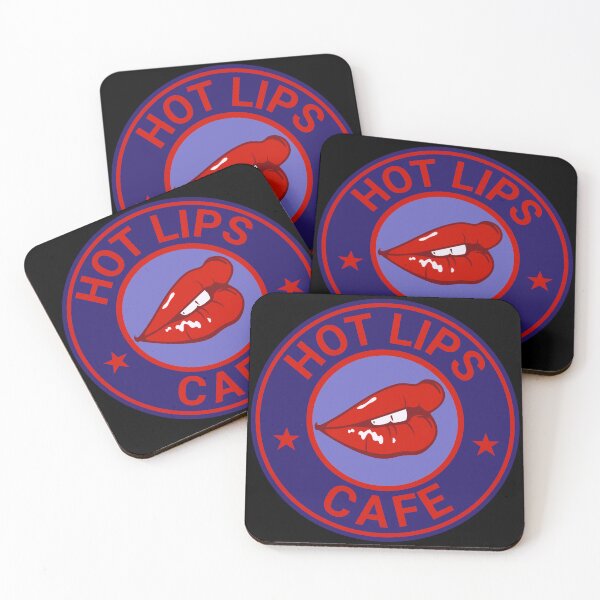 Item preview, Hot Lips Sexy Cafe Coffee Shop & Bakery Blue Variant designed and sold by DreamSwiftly.