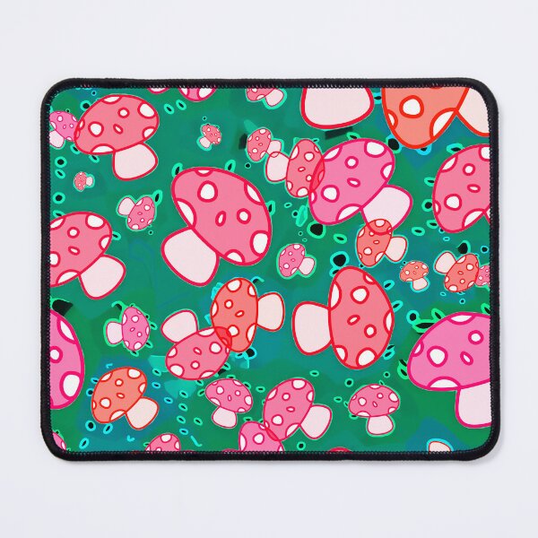 Item preview, Scattered Mushrooms - Abstract Pink designed and sold by FinapplePudding.