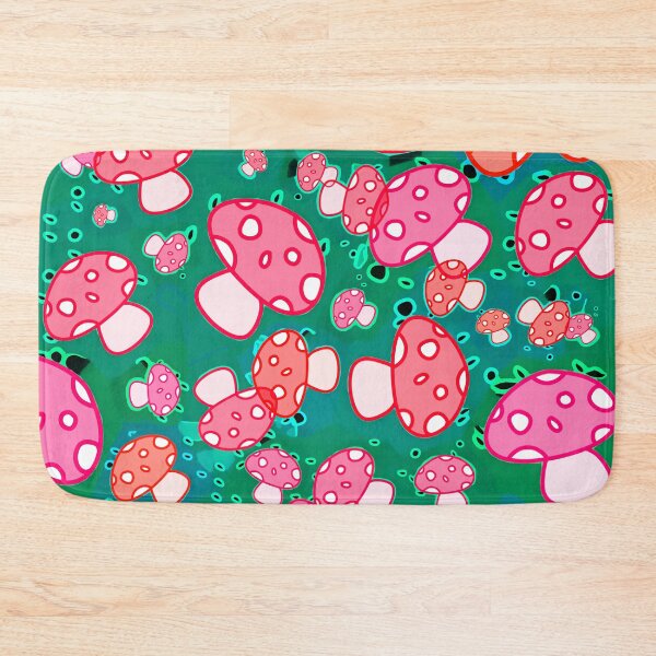 Item preview, Scattered Mushrooms - Abstract Pink designed and sold by FinapplePudding.
