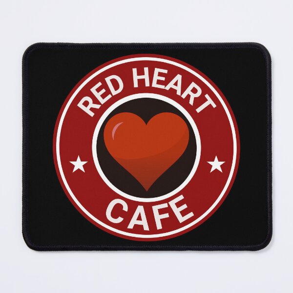 Item preview, Red Heart Valentine Cafe Coffee Shop & Bakery designed and sold by DreamSwiftly.