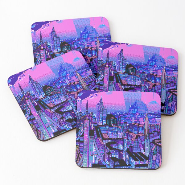 Item preview, Cyber Neon City 8-bit designed and sold by fergyfilms.