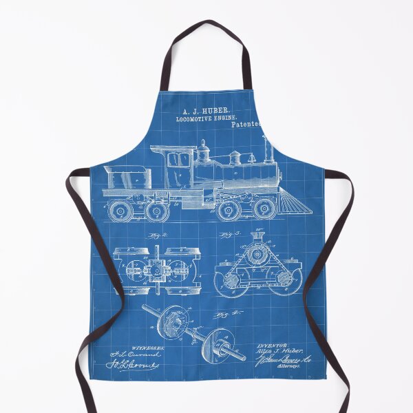 Item preview, Train Locomotive Patent - Steam Train Art - Blueprint designed and sold by patentpress.