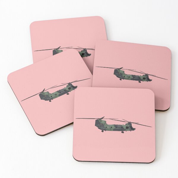 Item preview, Chinook army helicopter cartoon illustration designed and sold by Misscartoon.