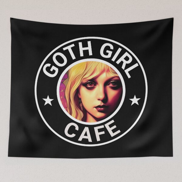 Item preview, Goth Girl Cafe Coffee Shop & Bakery designed and sold by DreamSwiftly.