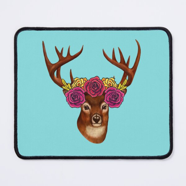 Item preview, Deer with Flower Crown designed and sold by TheCatmeow2000.