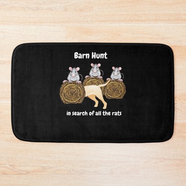 Item preview, Funny Barn Hunt - in search of all the rats with a Yellow Labrador Retriever designed and sold by Just4doglovers.