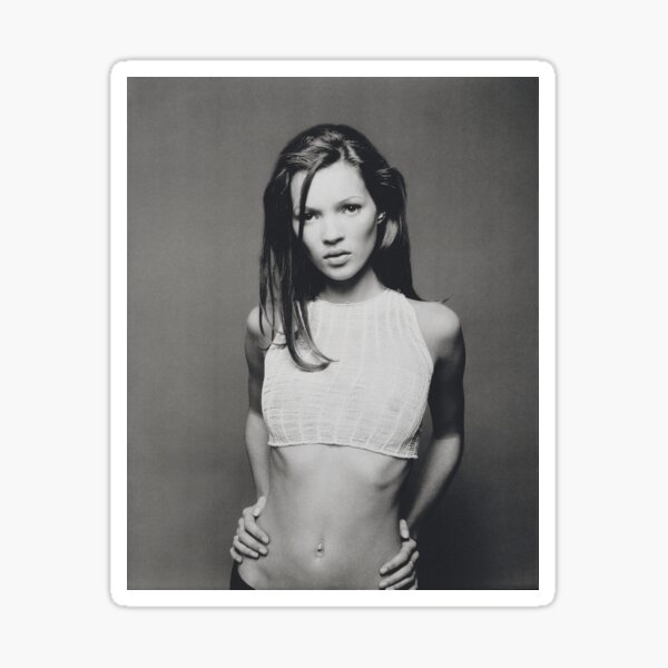 Item preview, KATE MOSS FASHION PHOTOGRAPHY 90s Black and white Editorial  designed and sold by HoneymoonHotel.