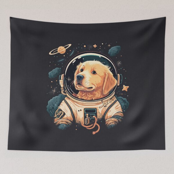 Item preview, Golden Retriever Dog in Space designed and sold by SynthOasis.