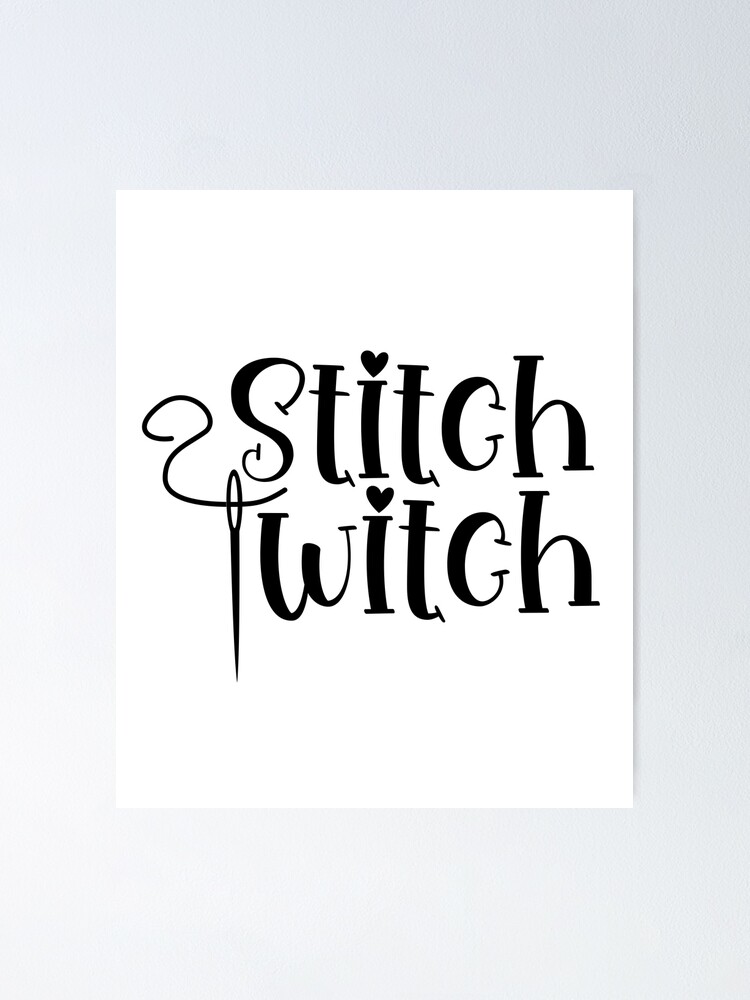 Stitch Witch cute knitting witchy yarn funny design | Sticker