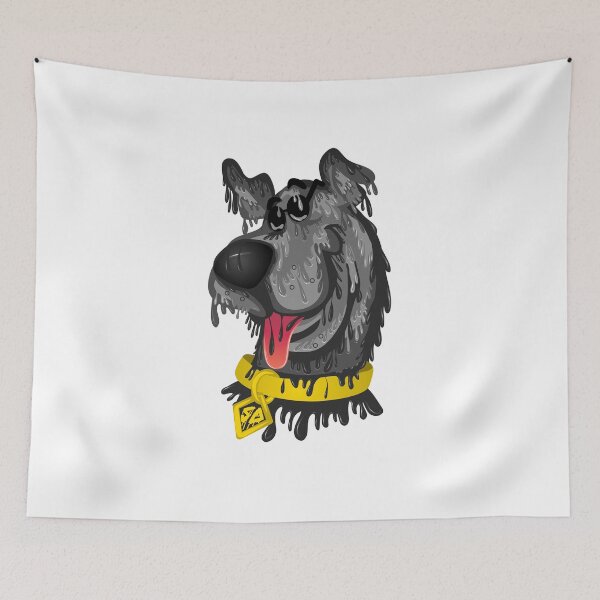 Item preview, Cute Black dog grime art designed and sold by AmsaOza.